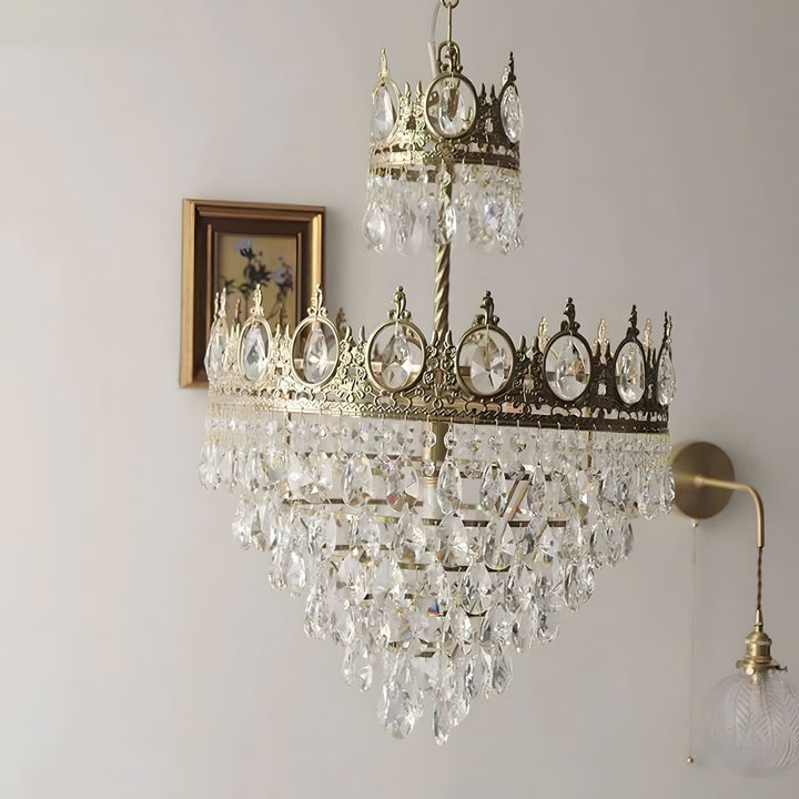 Ravani Chandelier - Vintage Crystal Brass Luxury French Light