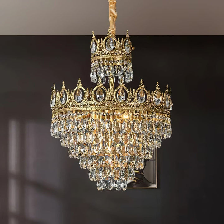 Ravani Chandelier - Vintage Crystal Brass Luxury French Light