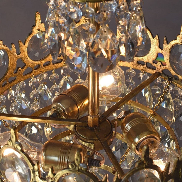 Ravani Chandelier - Vintage Crystal Brass Luxury French Light