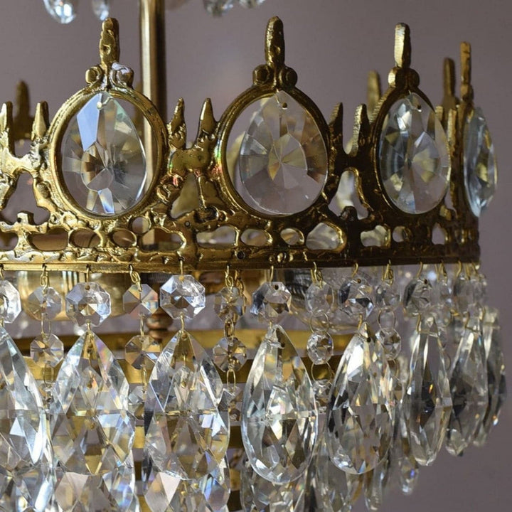 Ravani Chandelier - Vintage Crystal Brass Luxury French Light