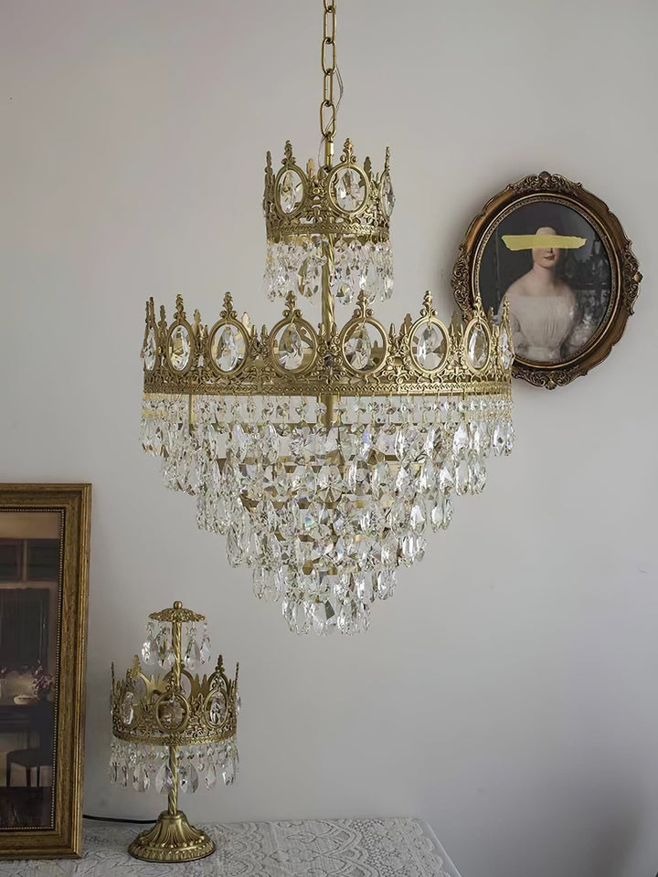 Ravani Chandelier - Vintage Crystal Brass Luxury French Light