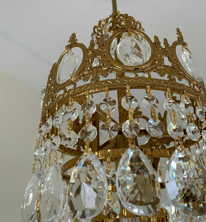 Ravani Chandelier - Vintage Crystal Brass Luxury French Light