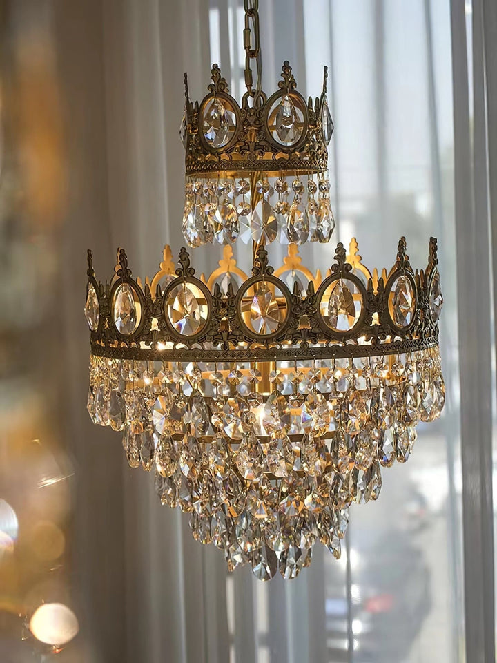 Ravani Chandelier - Vintage Crystal Brass Luxury French Light
