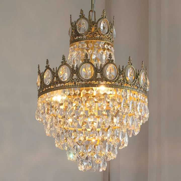 Ravani Chandelier - Vintage Crystal Brass Luxury French Light