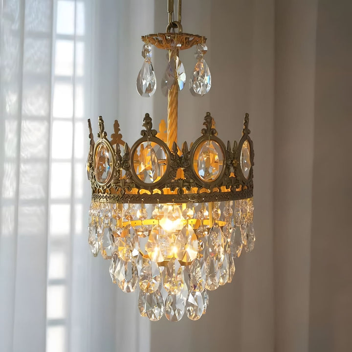 Ravani Chandelier - Vintage Crystal Brass Luxury French Light