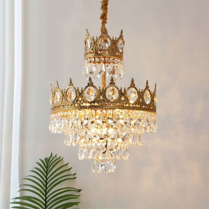 Ravani Chandelier - Vintage Crystal Brass Luxury French Light