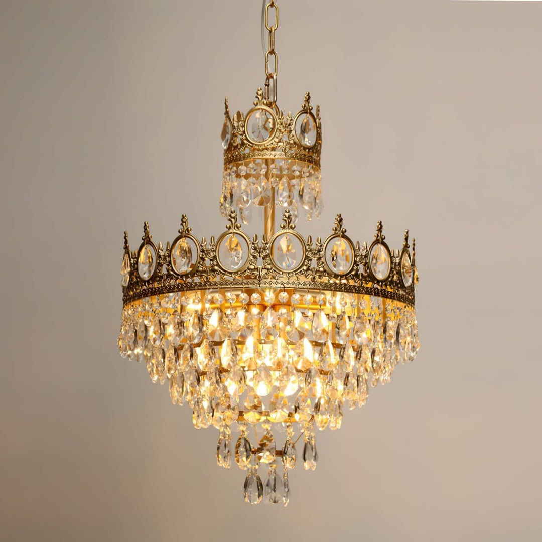 Ravani Chandelier - Vintage Crystal Brass Luxury French Light