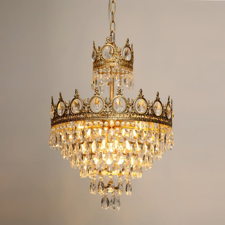 Ravani Chandelier - Vintage Crystal Brass Luxury French Light