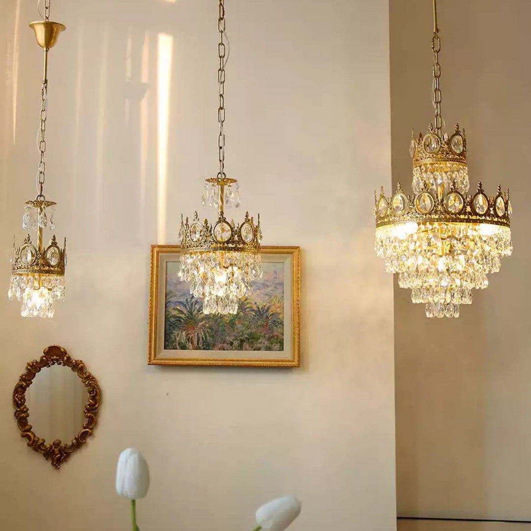 Ravani Chandelier - Vintage Crystal Brass Luxury French Light