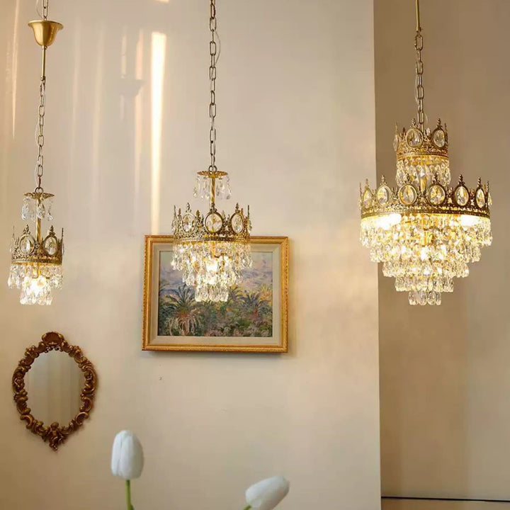 Ravani Chandelier - Vintage Crystal Brass Luxury French Light