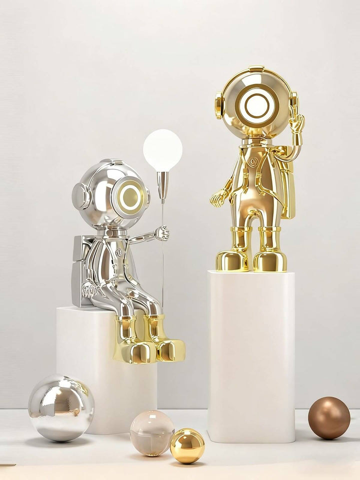 Ravino Art Deco Floor Lamp – Astronaut Sculpture for Living Room