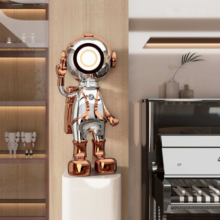 Ravino Art Deco Floor Lamp – Astronaut Sculpture for Living Room