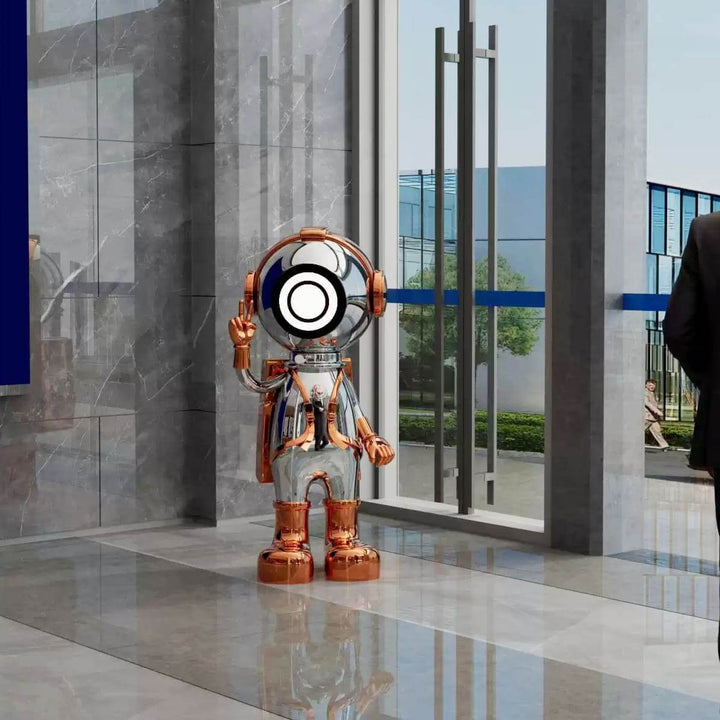 Ravino Art Deco Floor Lamp – Astronaut Sculpture for Living Room