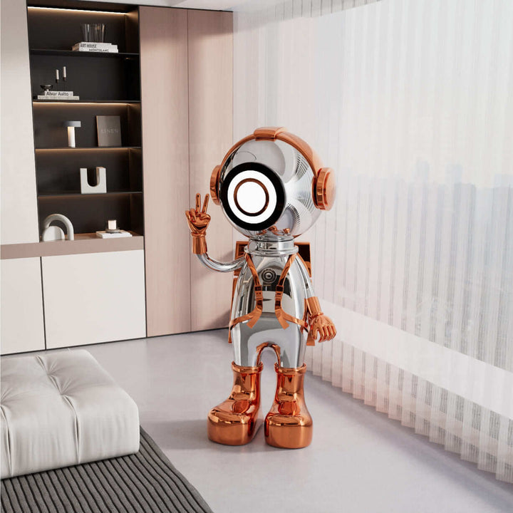 Ravino Art Deco Floor Lamp – Astronaut Sculpture for Living Room
