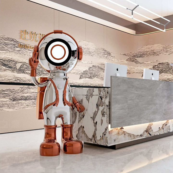 Ravino Art Deco Floor Lamp – Astronaut Sculpture for Living Room
