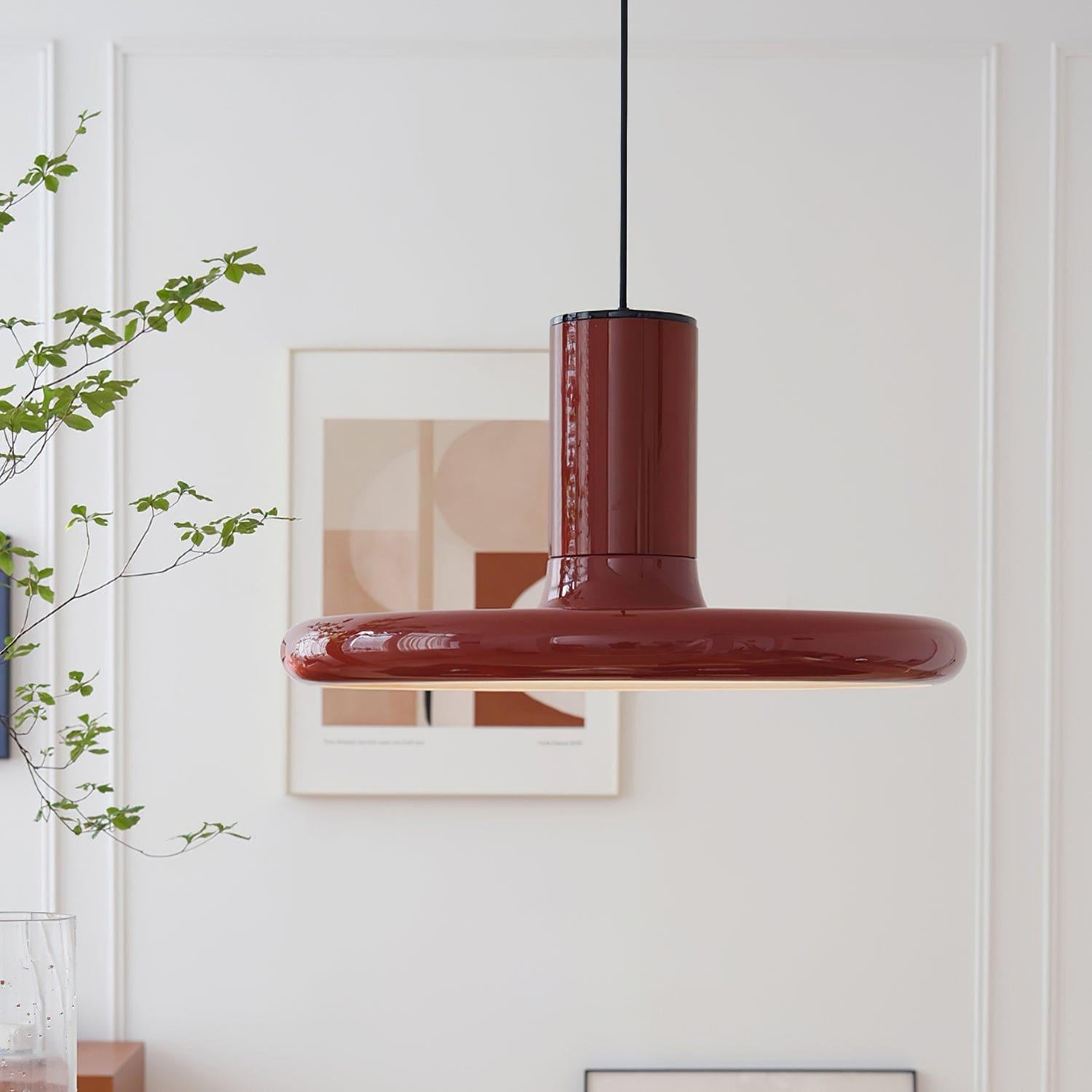 Red Frisbee Pendant Lamp - Vinlighting