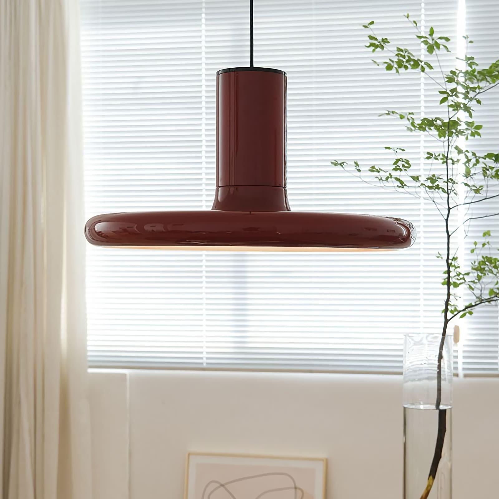 Red Frisbee Pendant Lamp - Vinlighting