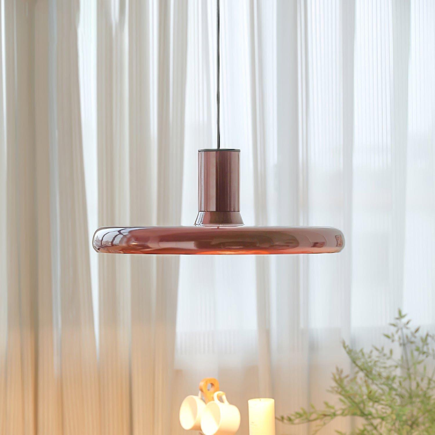 Red Frisbee Pendant Lamp - Vinlighting