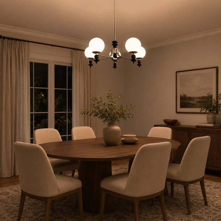 Renora Chandelier – Mid Century Glass Light for Living Rooms Character | Vinlighting