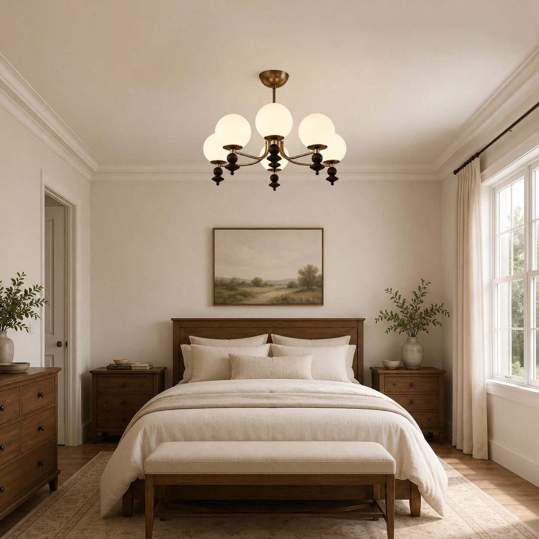 Renora Chandelier – Mid Century Glass Light for Living Rooms Character | Vinlighting