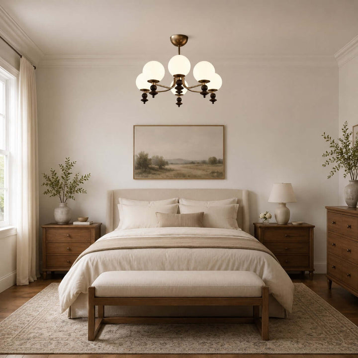 Renora Chandelier – Mid Century Glass Light for Living Rooms Character | Vinlighting