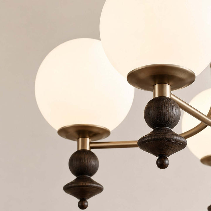 Renora Chandelier – Mid Century Glass Light for Living Rooms Character | Vinlighting