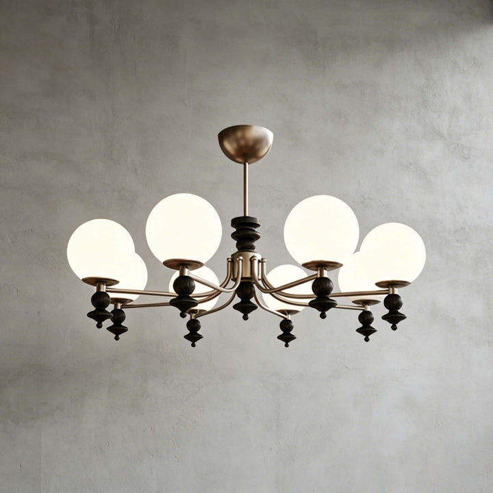 Renora Chandelier – Mid Century Glass Light for Living Rooms Character | Vinlighting
