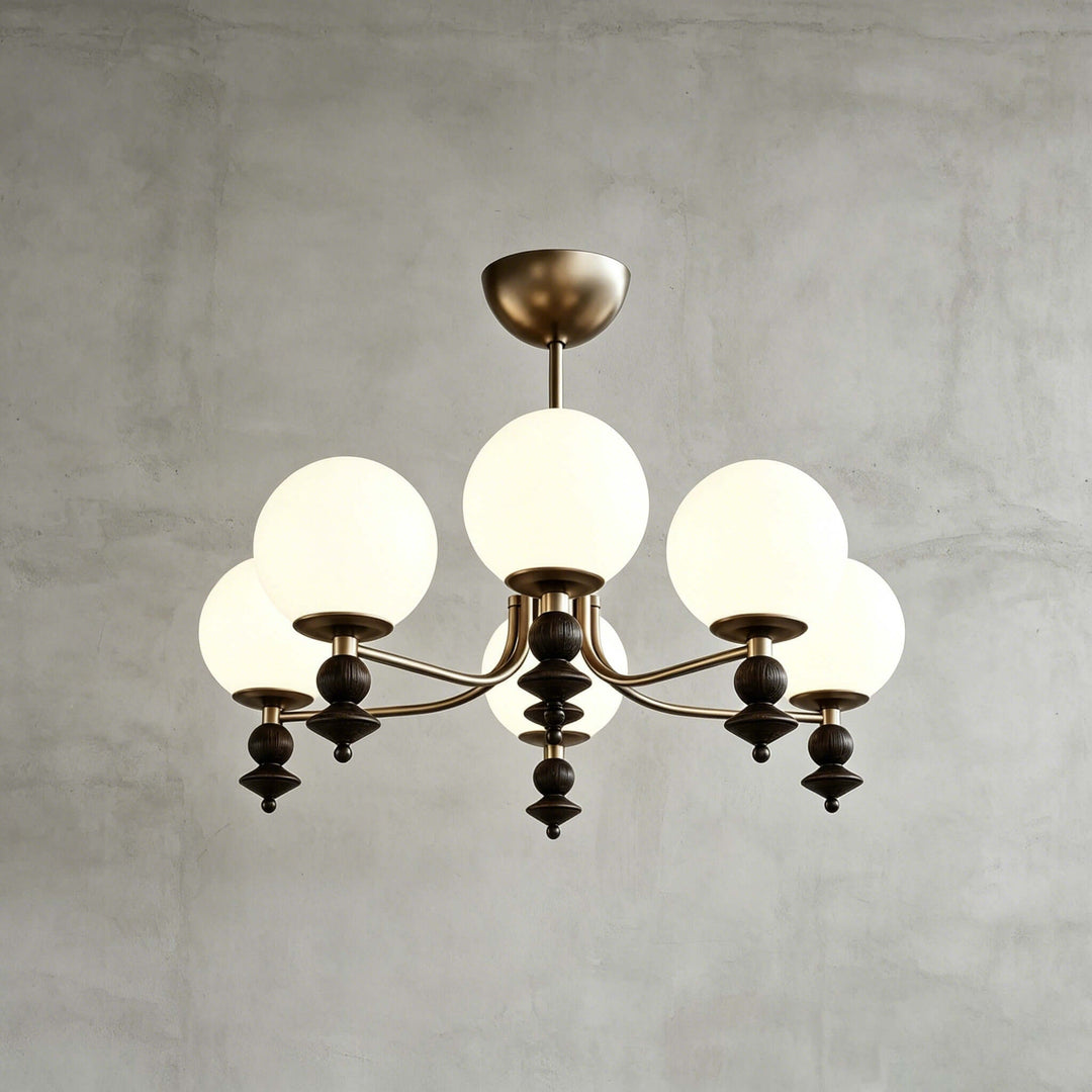 Renora Chandelier – Mid Century Glass Light for Living Rooms Character | Vinlighting