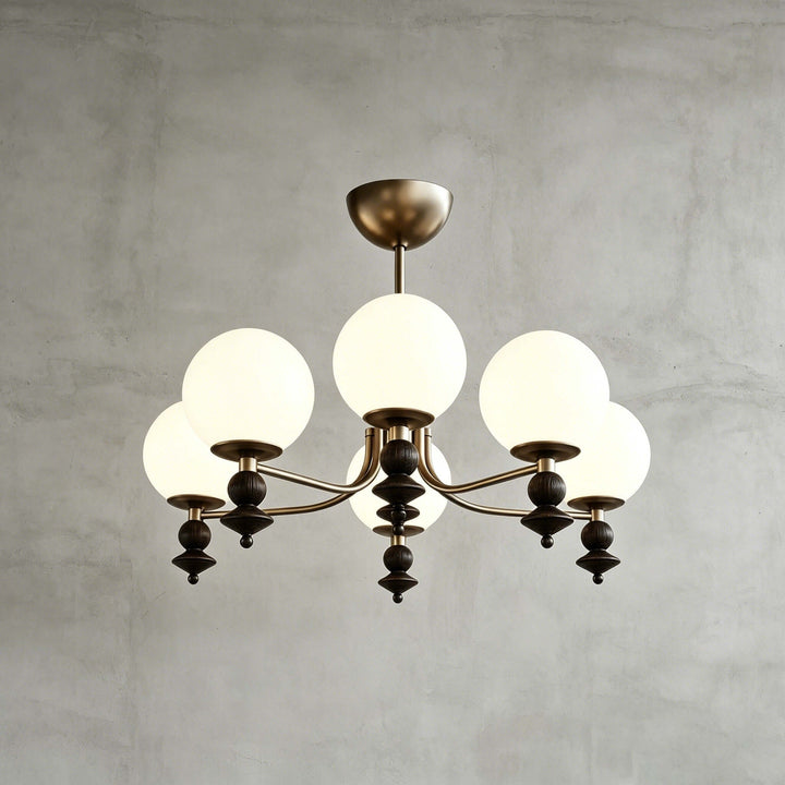Renora Chandelier – Mid Century Glass Light for Living Rooms Character | Vinlighting