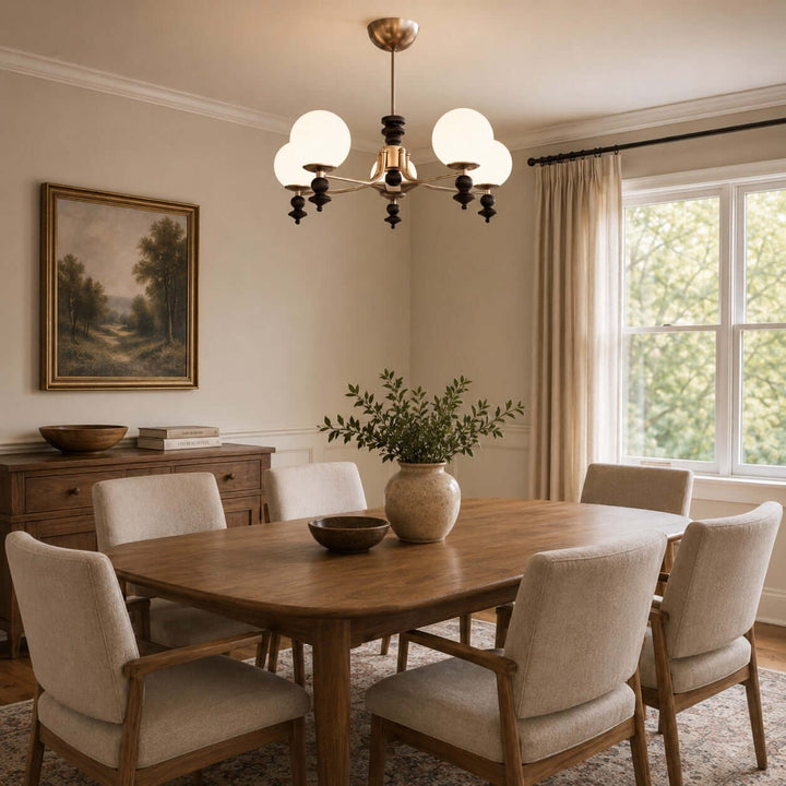 Renora Chandelier – Mid Century Glass Light for Living Rooms Character | Vinlighting
