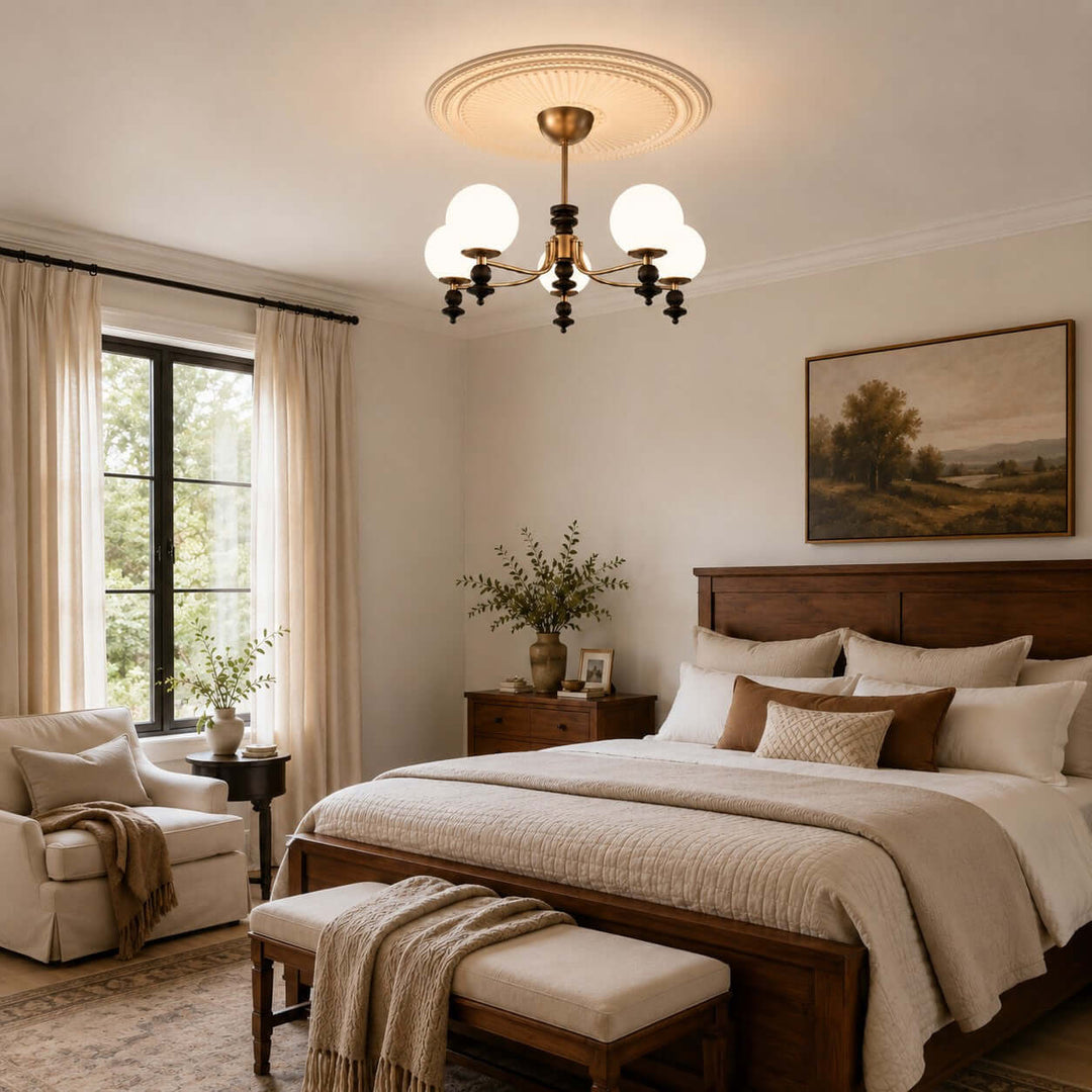 Renora Chandelier – Mid Century Glass Light for Living Rooms Character | Vinlighting