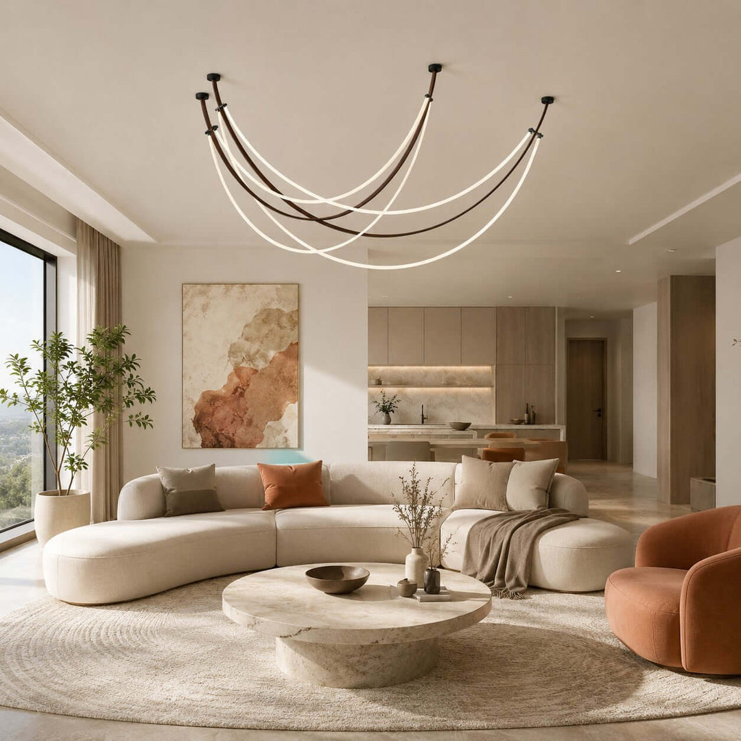 Rensley Modern Linear Chandelier for Dining Room or Kitchen Island