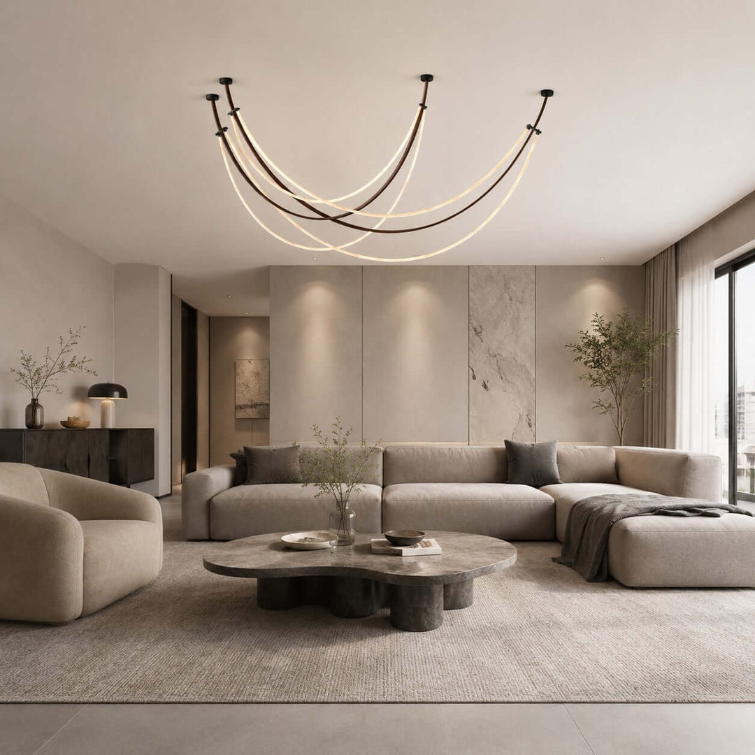 Rensley Modern Linear Chandelier for Dining Room or Kitchen Island