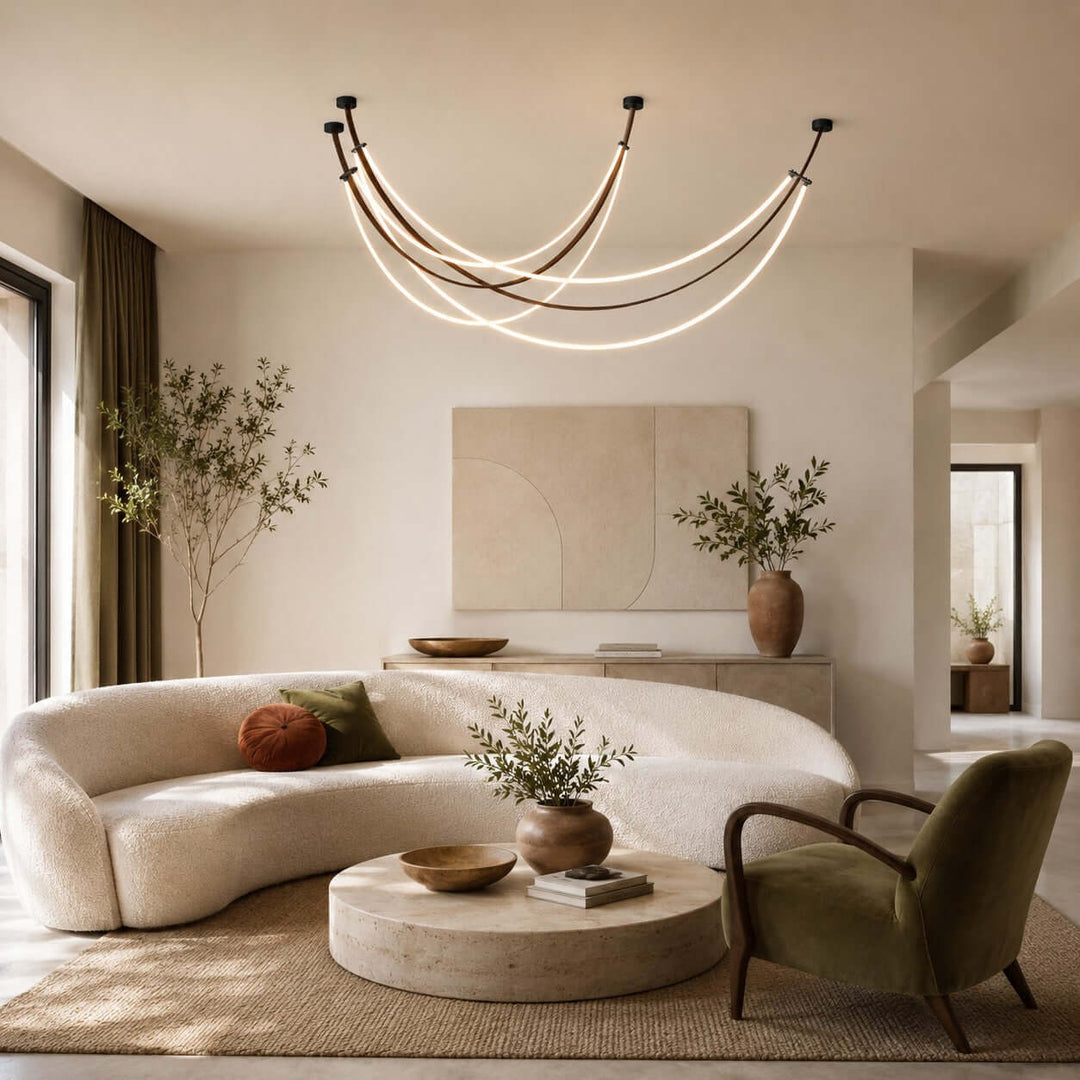 Rensley Modern Linear Chandelier for Dining Room or Kitchen Island