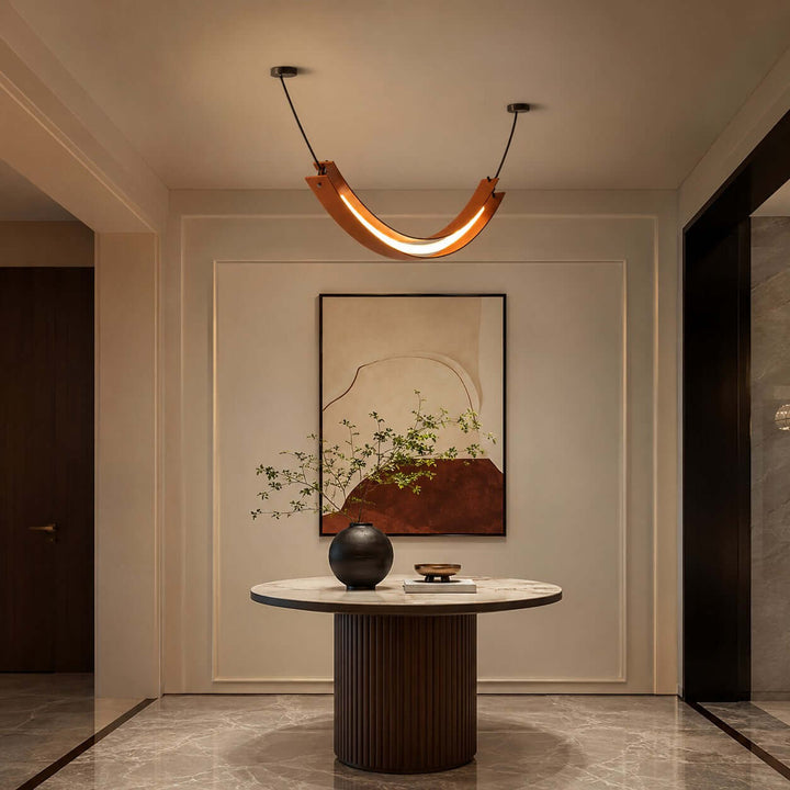 Renzo Linear Chandelier - Minimalist U-Shaped Art Decor Light | Vinlighting