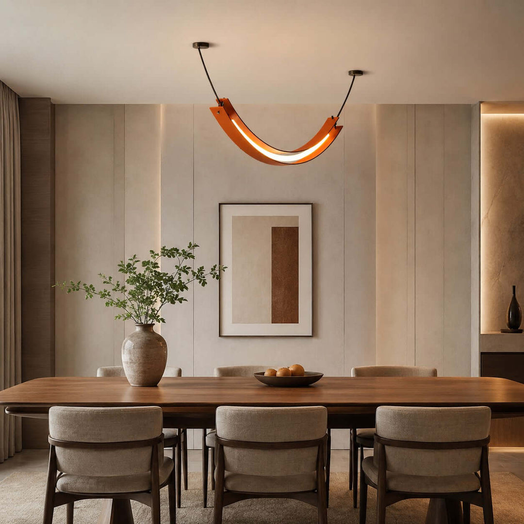 Renzo Linear Chandelier - Minimalist U-Shaped Art Decor Light | Vinlighting
