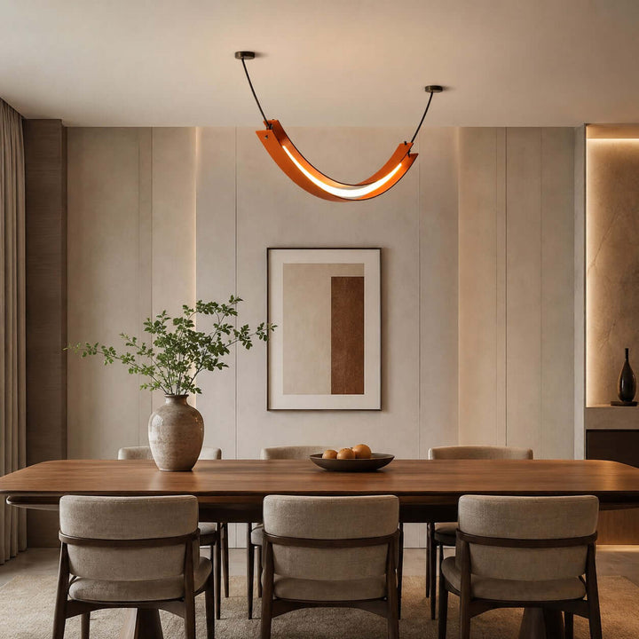 Renzo Linear Chandelier - Minimalist U-Shaped Art Decor Light | Vinlighting