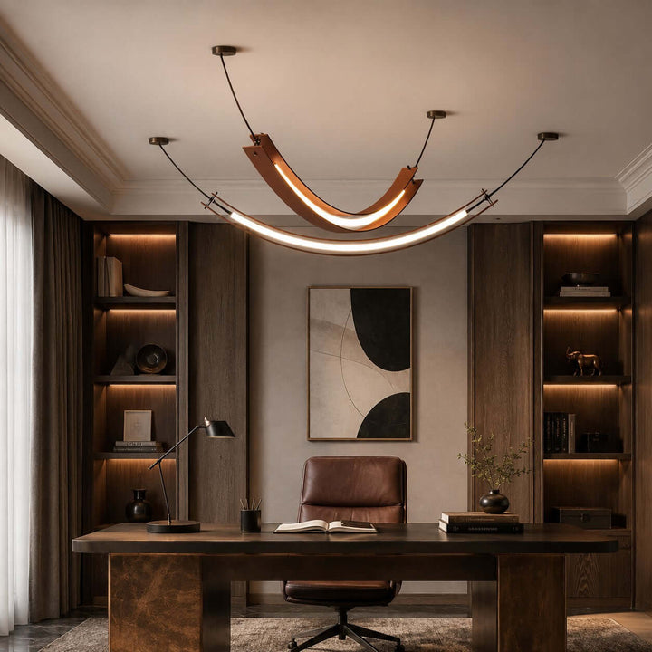 Renzo Linear Chandelier - Minimalist U-Shaped Art Decor Light | Vinlighting