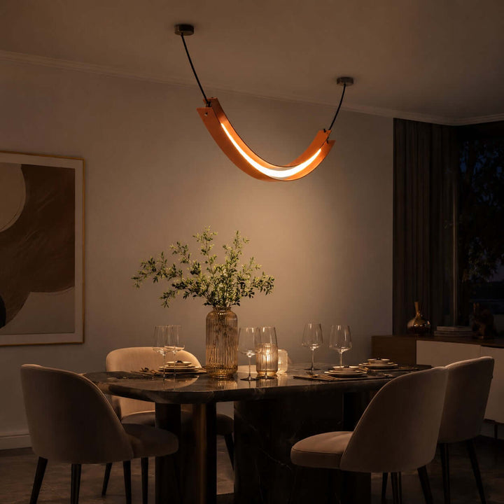 Renzo Linear Chandelier - Minimalist U-Shaped Art Decor Light | Vinlighting