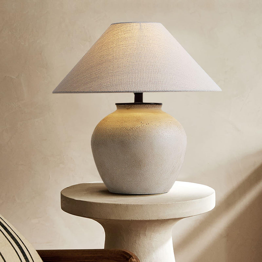 Retro Ceramic Jar Table Lamp For Living Room - Vinlighting | Vinlighting | Vinlighting