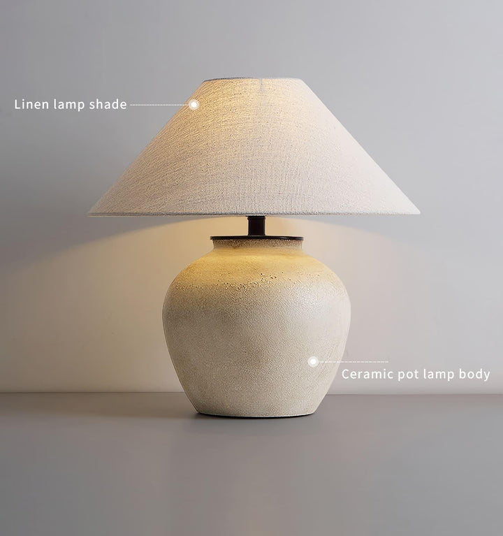 Retro Ceramic Jar Table Lamp For Living Room - Vinlighting | Vinlighting | Vinlighting