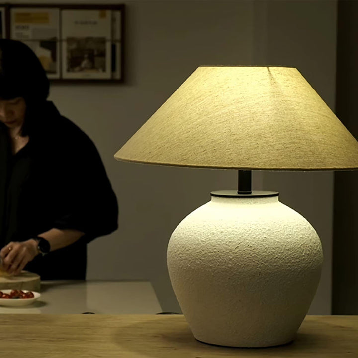 Retro Ceramic Jar Table Lamp For Living Room - Vinlighting | Vinlighting | Vinlighting