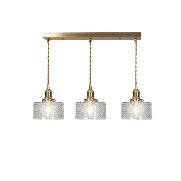 Retro Stained Glass Pendant Light - Rustic Hanging Lamp for Bathroom | Vinlighting | Vinlighting