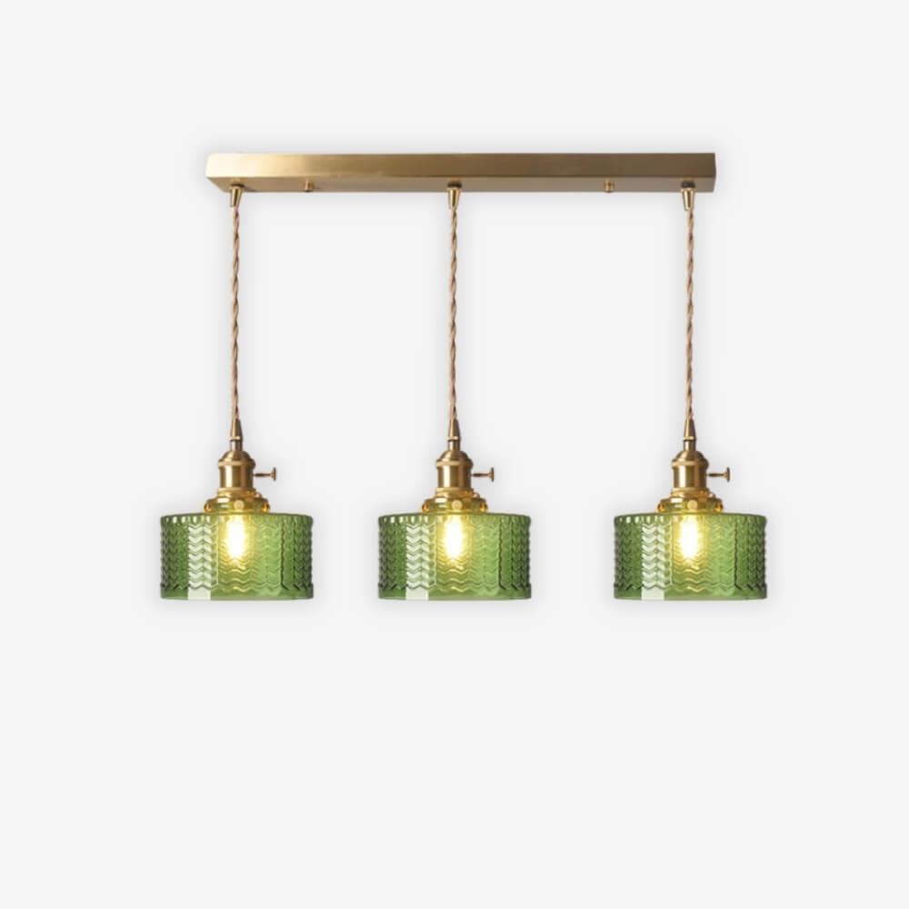 Retro Cylinder Glass Pendant Light - Vinlighting