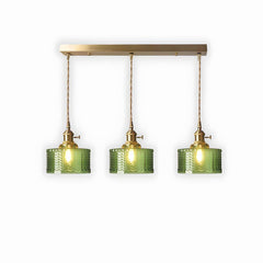 Retro Cylinder Glass Pendant Light - Vinlighting