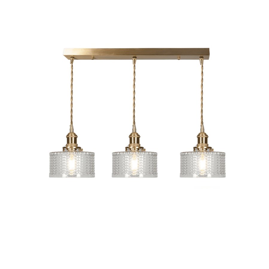 Retro Cylinder Glass Pendant Light - Vinlighting