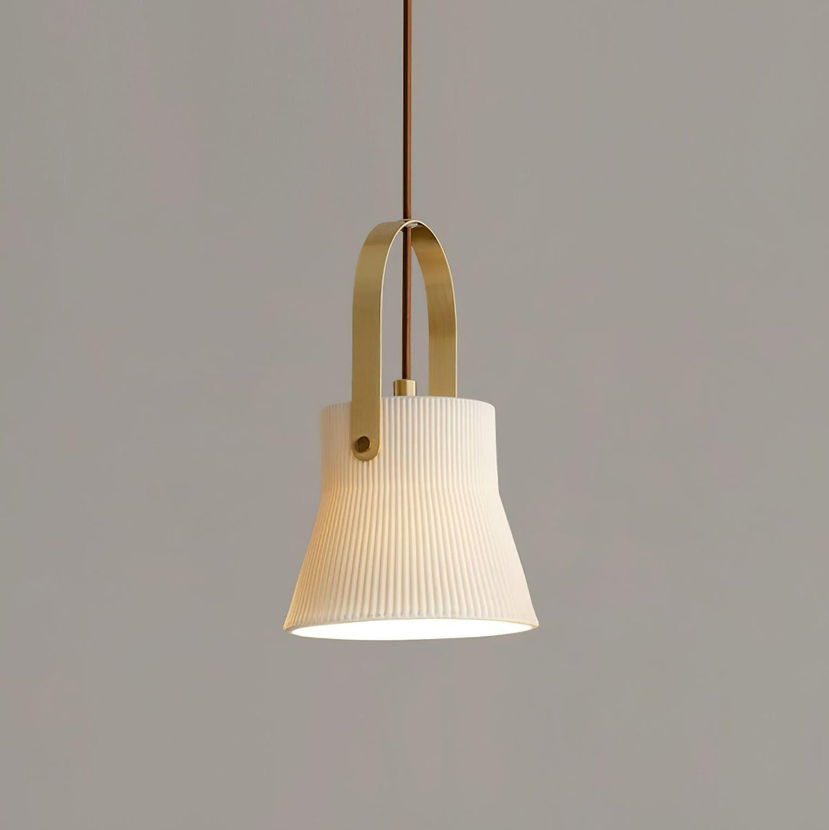 Ribbed Ceramic Pendant Lamp - Vinlighting