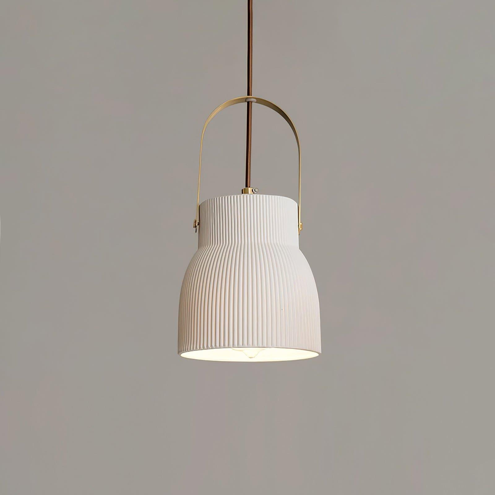 Ribbed Ceramic Pendant Lamp - Vinlighting