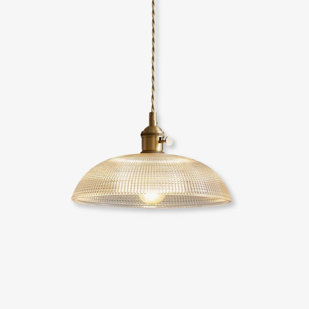 Ribbed Spiral Pendant Light - Vinlighting