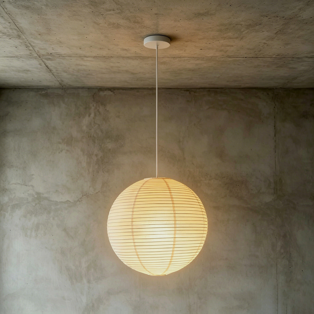Rice Paper Round A Pendant Light